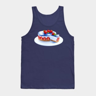 Sailor Mercury Themed Cheesecake Tank Top